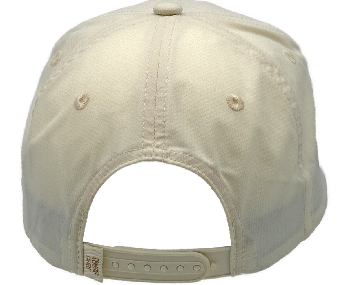 Who’s Your Caddie embroidered rope hat angled view