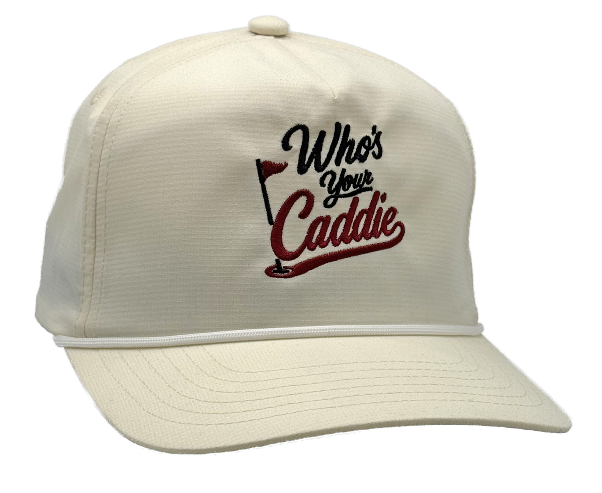 Ivory performance rope golf hat side view