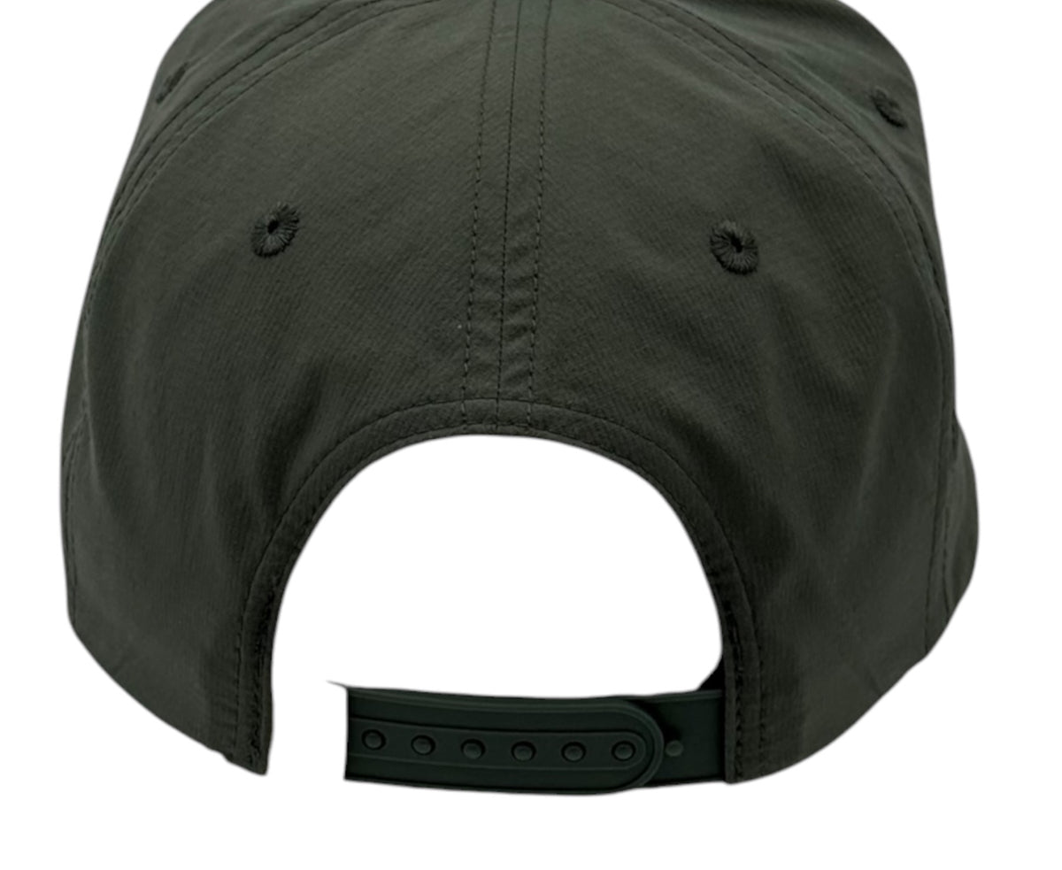 Golf Script moss performance rope hat side view