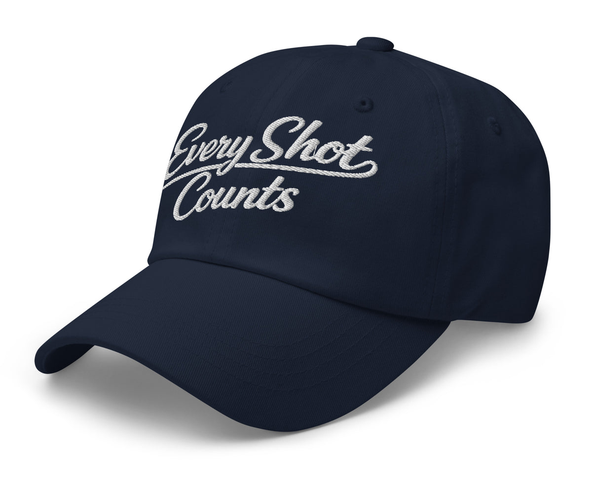 Every Shot Counts navy hat left-front angle
