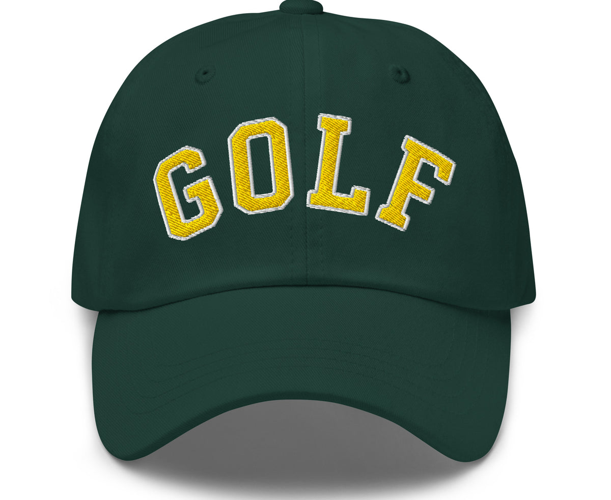 Golf Is My Favorite Sport spruce hat, front view