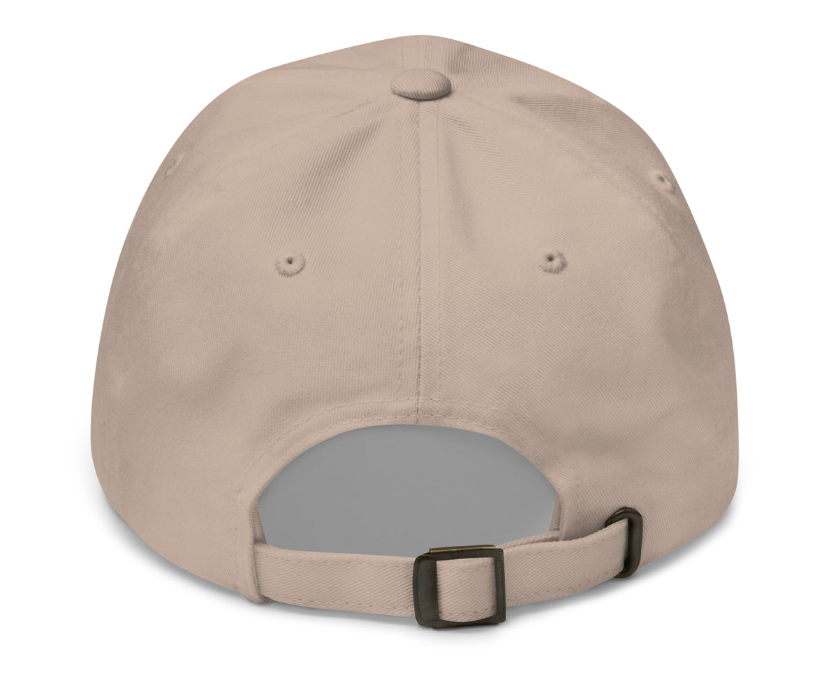 Golf Cactus stone dad hat, rear view
