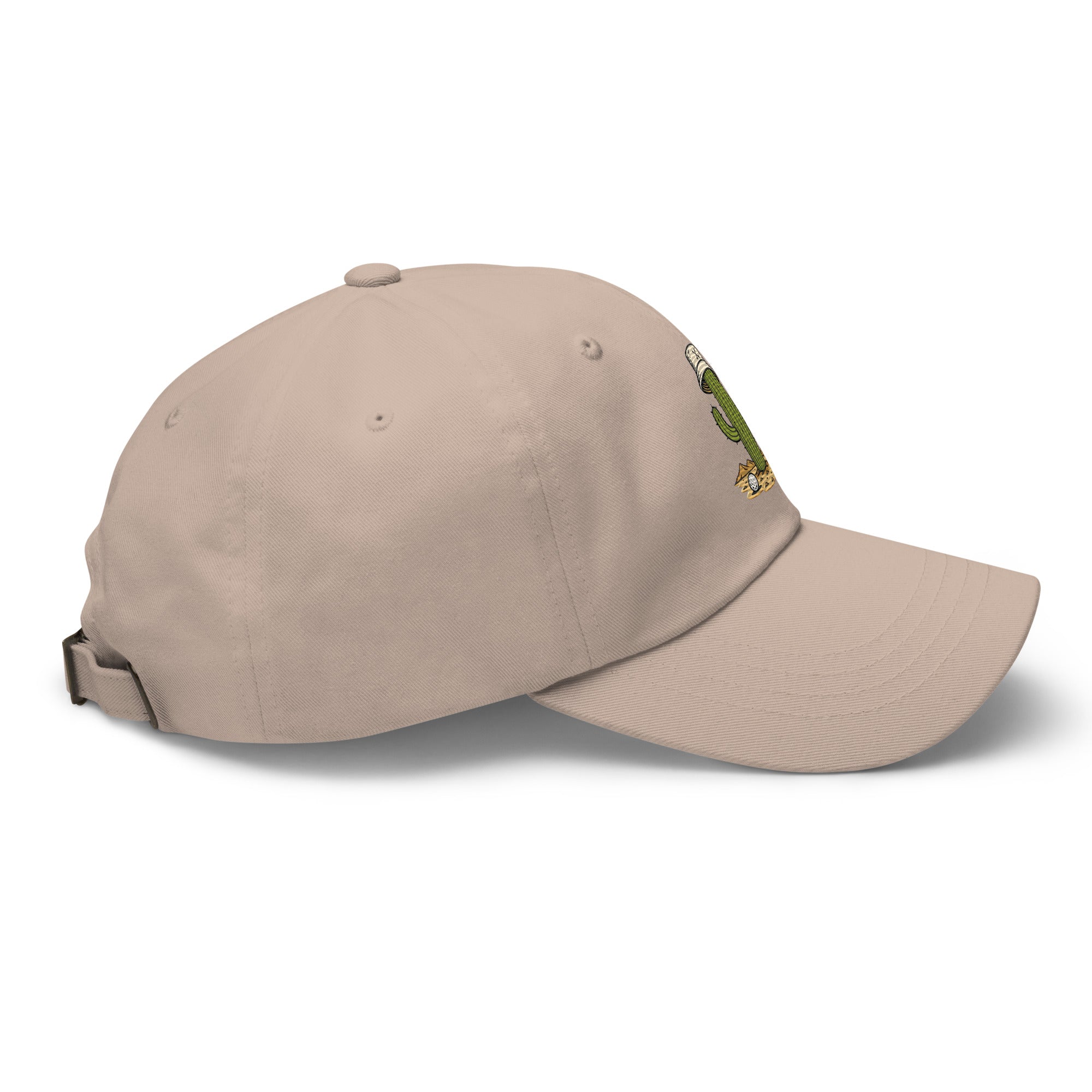 Golf Cactus stone dad hat, right side