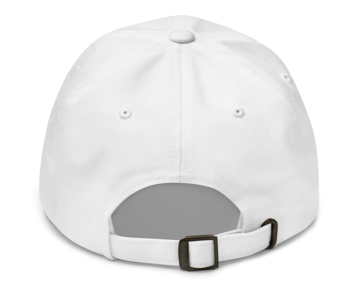 Vegas Style white golf hat back view