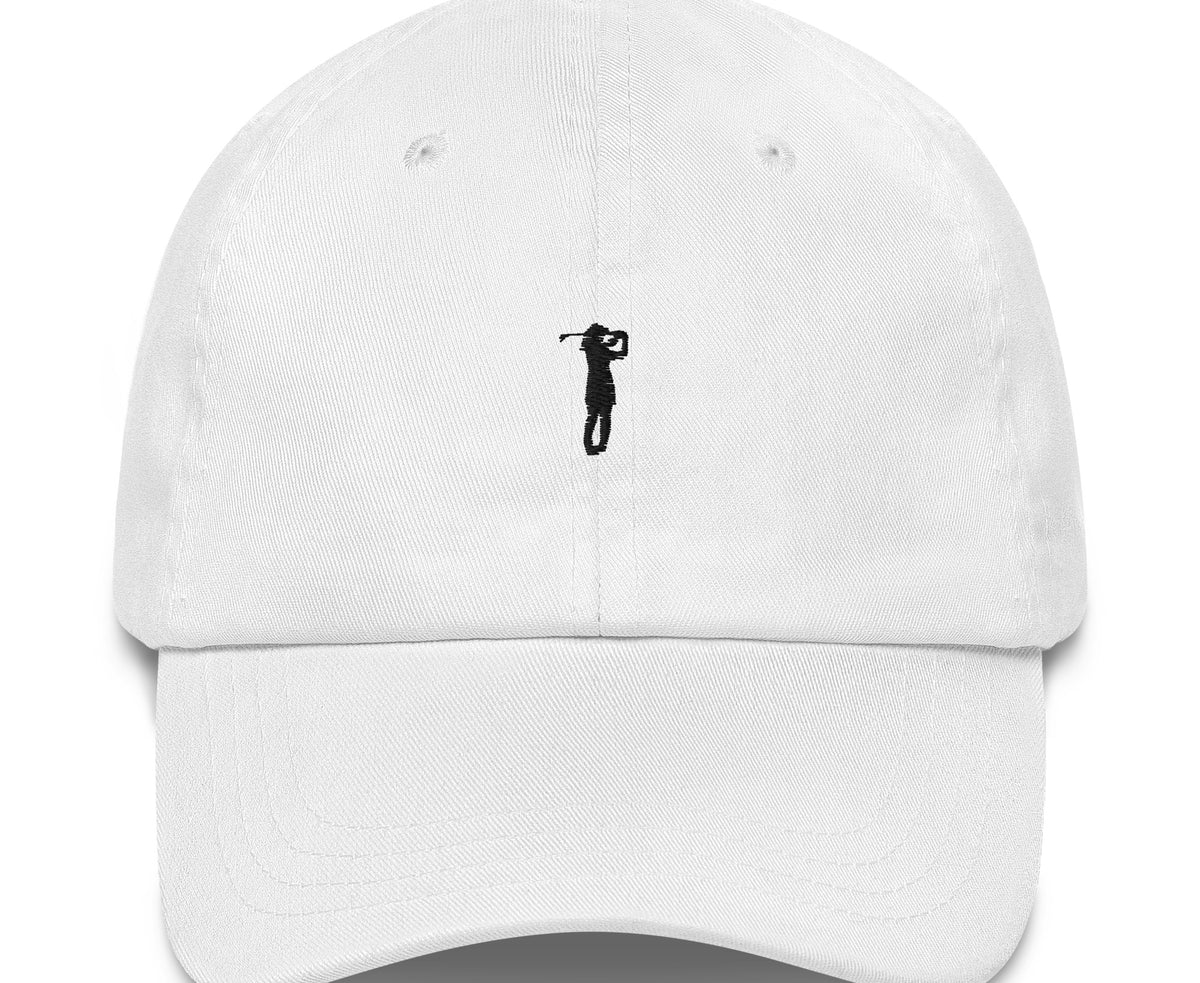 Her Golfer white women’s golf hat front view