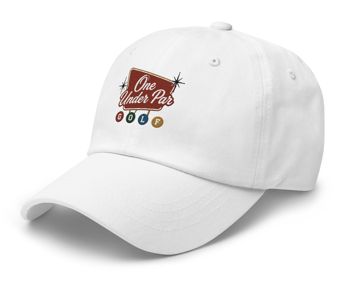 Vegas Style white hat left-front angle