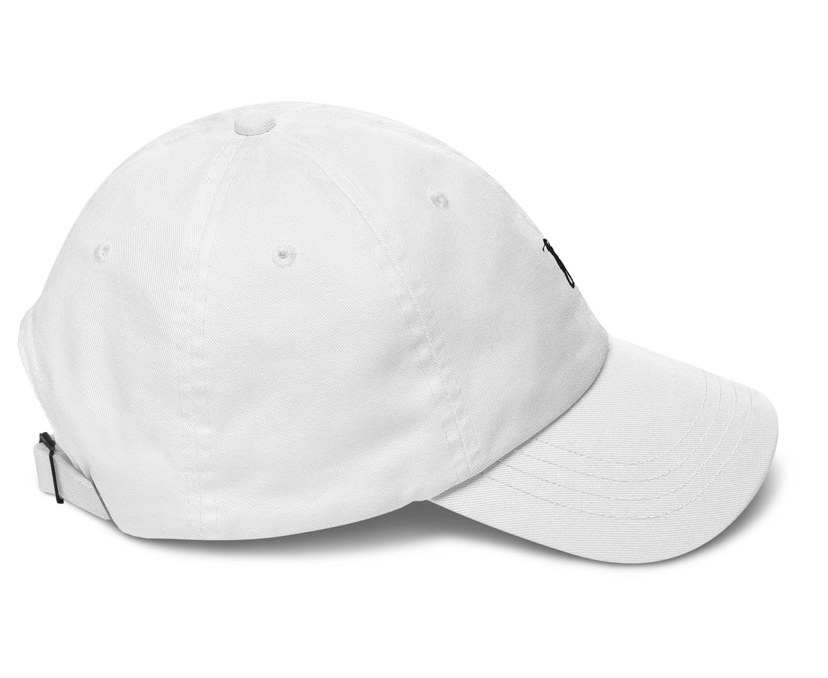 Her Golfer white golf hat right-side embroidery