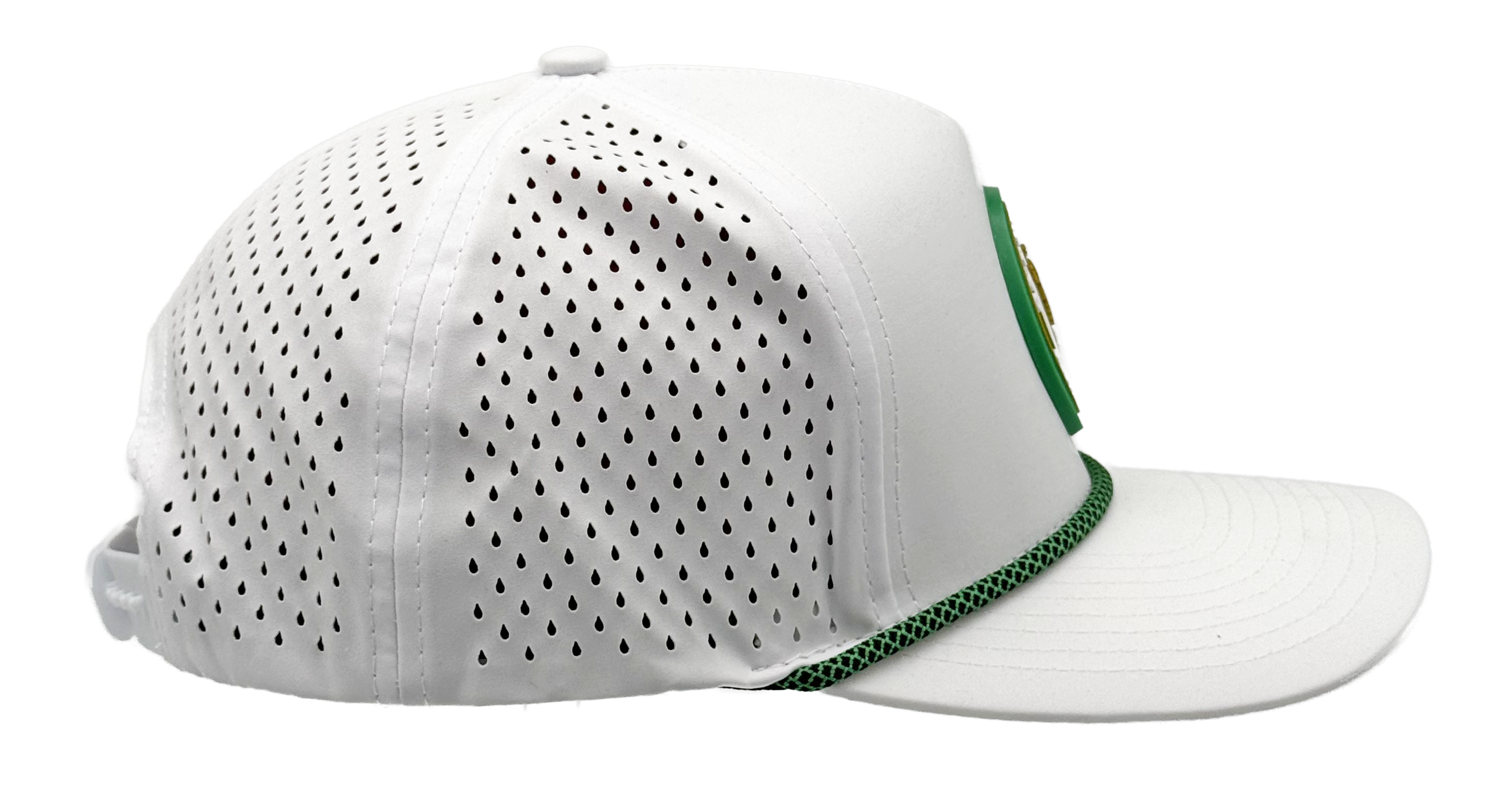 Golden Boy performance rope hat, side view