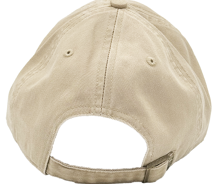 Desert Golf khaki patch hat, rear view