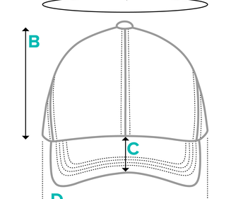 Adjustable low-profile dad hat size guide