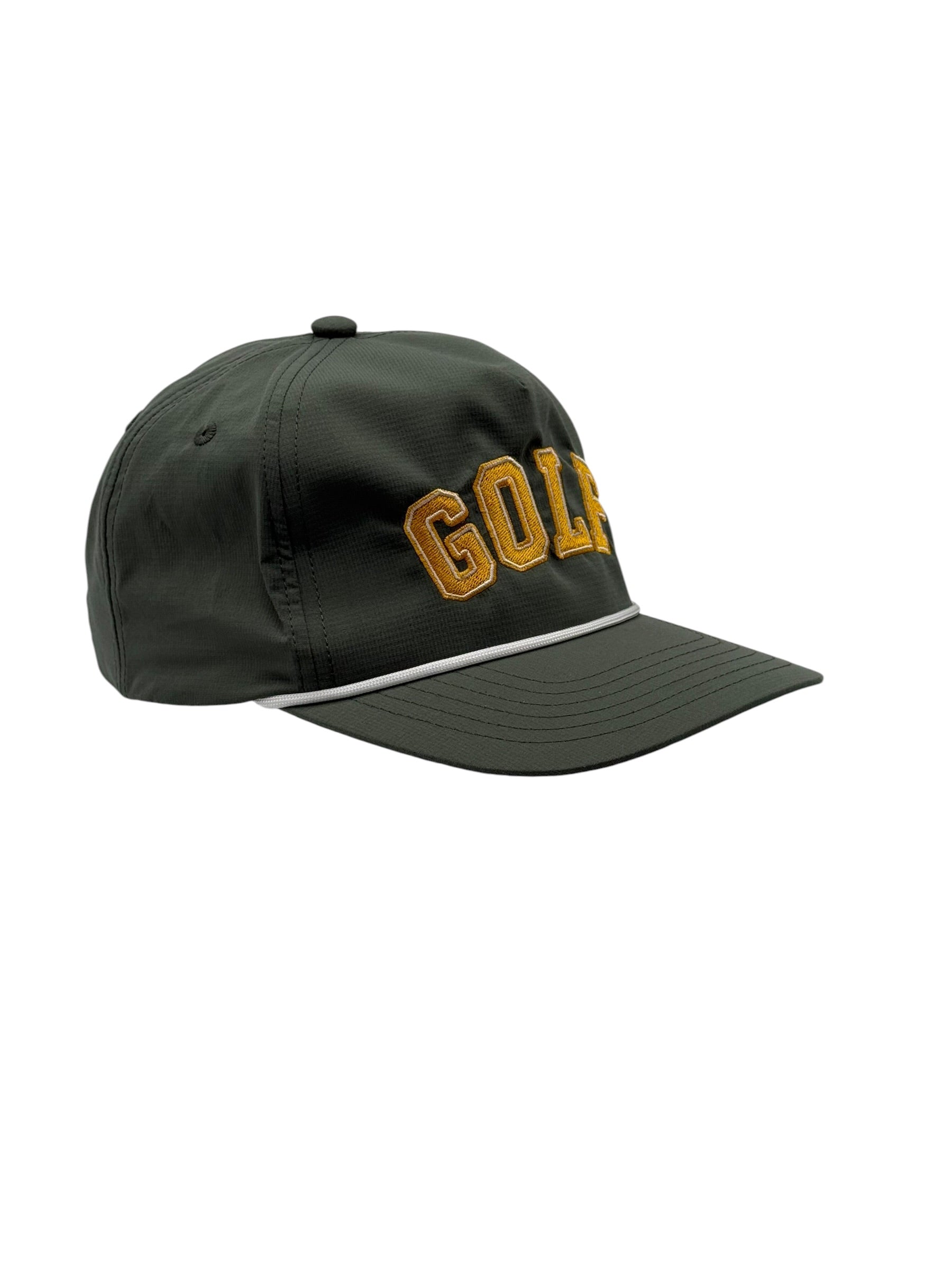 Classic Golf moss rope hat side view