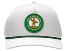 Golden Boy white performance rope hat, front view