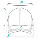 Adjustable low-profile dad hat size guide